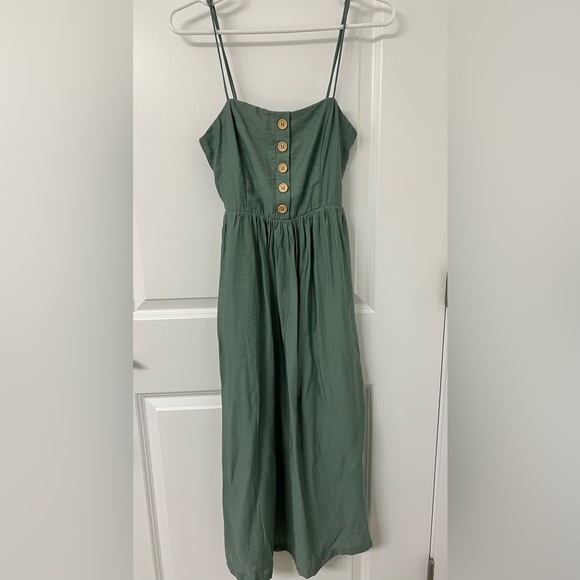 Pink Lily NWT Small green midi sundress - Picture 1 of 3
